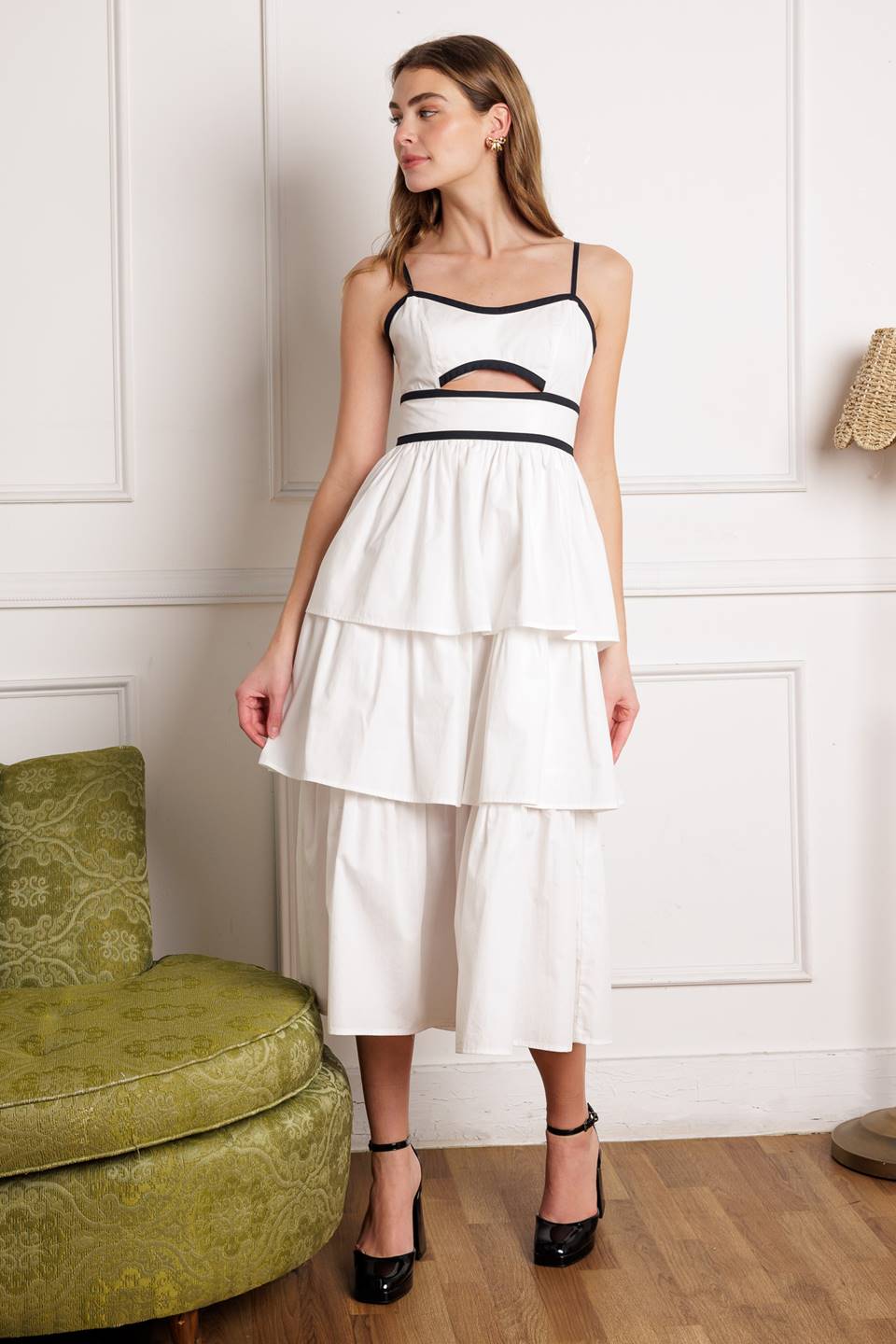 GO GETTER WOVEN MIDI DRESS Flying Tomato